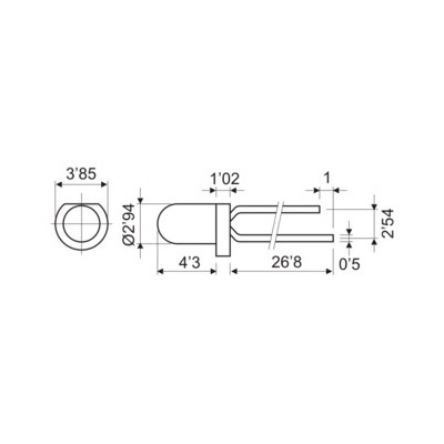 DH PILOTO LED 3 MM