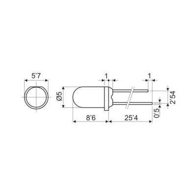 DH DIODO LED 5 MM