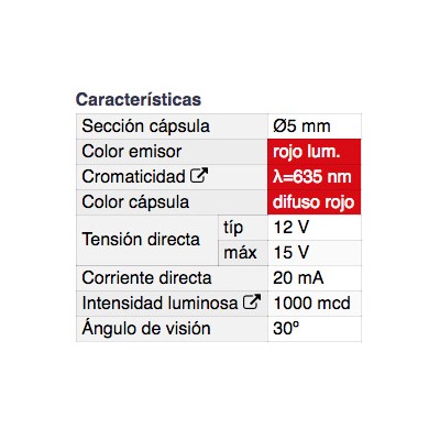 DH DIODO LED 5 MM