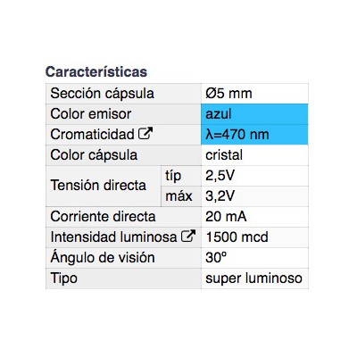 DH DIODO LED 5 MM