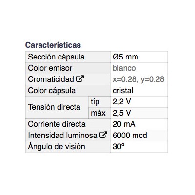 DH DIODO LED 5 MM