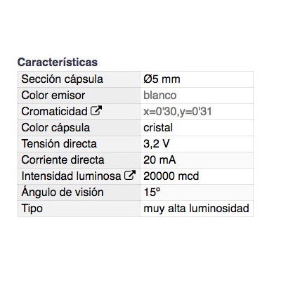 DH DIODO LED 5 MM