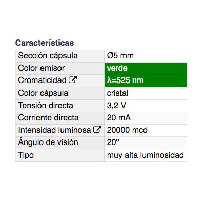 DH DIODO LED 5 MM