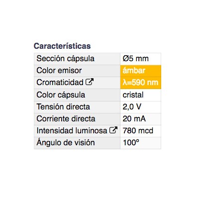 DH DIODO LED 5 MM