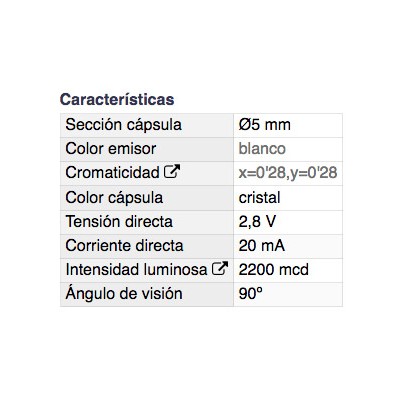 DH DIODO LED 5 MM