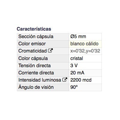 DH DIODO LED 5 MM