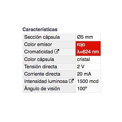 DH DIODO LED 5 MM