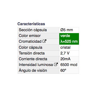 DH DIODO LED 5 MM