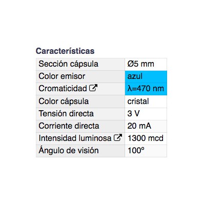 DH DIODO LED 5 MM