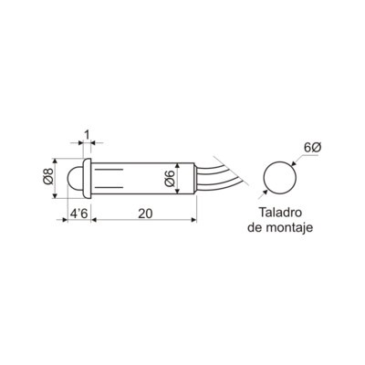 DH PILOTO LED 5 MM