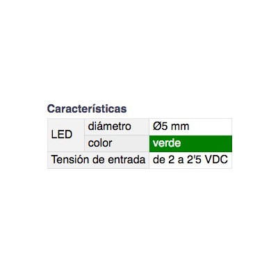 DH PILOTO LED 5 MM