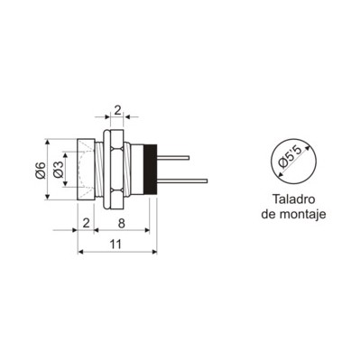 DH PILOTO LED 3 MM