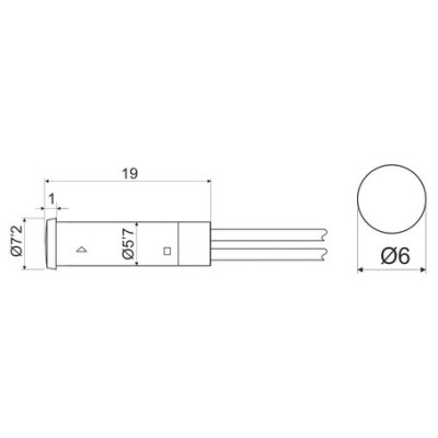 DH PILOTO LED 7,2 MM