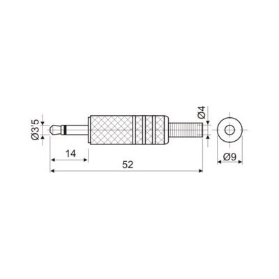 DH JACK MACHO ESTÉREO 3,5 MM