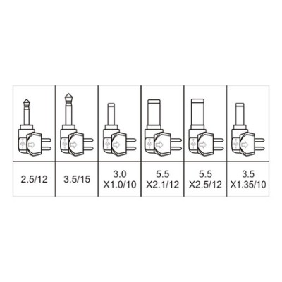 DH REGLETA CON 6 CONECTORES ACODADOS