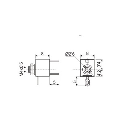 DH JACK HEMBRA MONO 2,5 MM