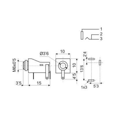 DH CONECTOR C.I HEMBRA MONO 3,5 MM