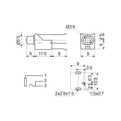 DH CONECTOR C.I HEMBRA MONO 3,5 MM