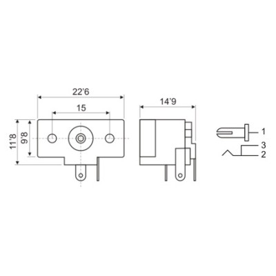 DH BASE ALIMENTACIÓN 1,9 MM