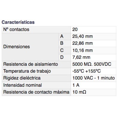 DH ZÓCALO CIRCUITO INTEGRADO