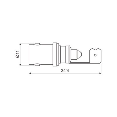 DH CONECTOR BNC HEMBRA AÉREO