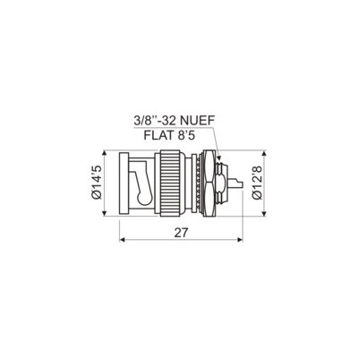 DH CONECTOR BNC MACHO SOLDABLE