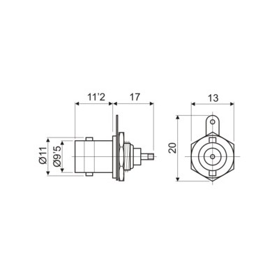 DH ADAPTADOR CONECTOR BNC HEMBRA SOLDABLE ESTANCO