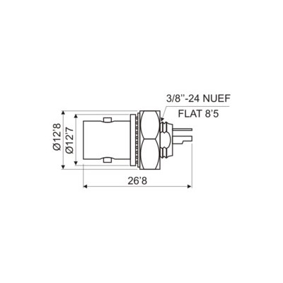 DH CONECTOR BNC HEMBRA AISLADO DE MASA ESTANCO