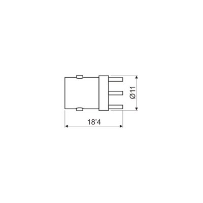 DH CONECTOR BNC HEMBRA PARA CIRCUITO IMPRESO