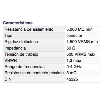 DH ADAPTADOR BNC MACHO A TV HEMBRA