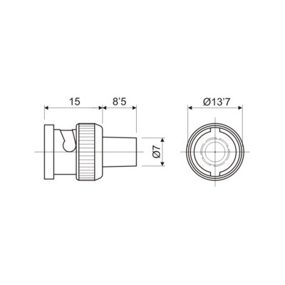 DH CONECTOR BNC MACHO