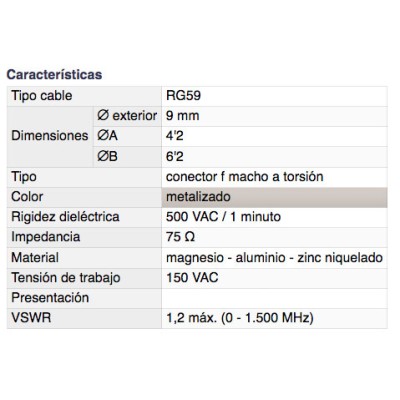 DH CONECTOR F MACHO A ROSCA