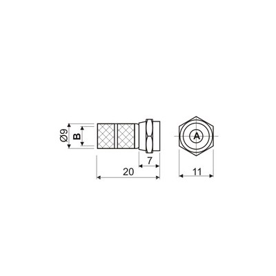 DH CONECTOR F MACHO A ROSCA