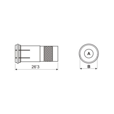 DH CONECTOR F MACHO A TORSIÓN