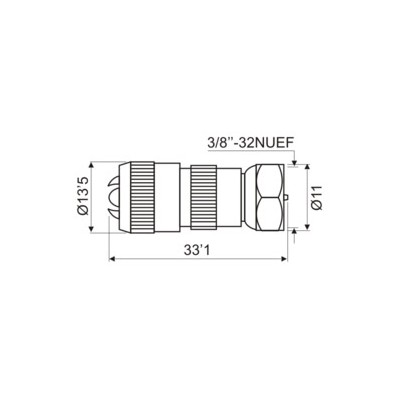 DH CONECTOR F MACHO