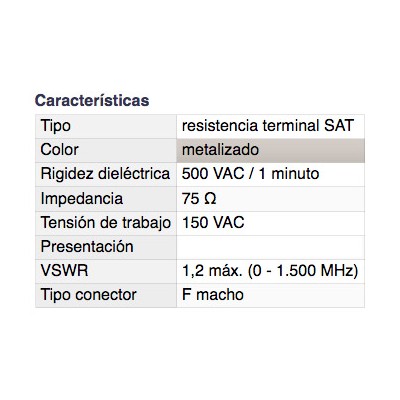 DH RESISTENCIA DE CARGA BLINDADA F