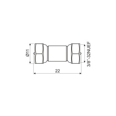 DH CONECTOR ADAPTADOR F MACHO A F MACHO