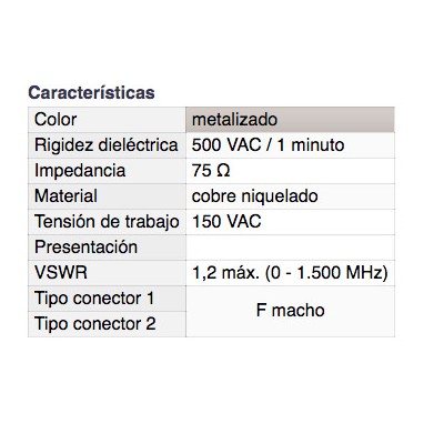 DH CONECTOR ADAPTADOR F MACHO A F MACHO