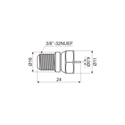 DH CONECTOR PROLONGADOR F MACHO A F HEMBRA