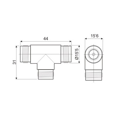 DH CONECTOR N TRIPLE HEMBRA