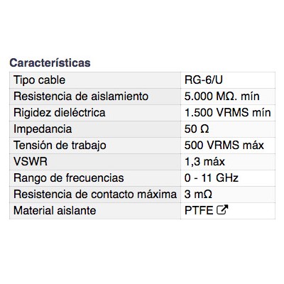 DH CONECTOR TNC MACHO PARA ENGASTAR