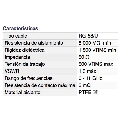 DH CONECTOR TNC MACHO AÉREO