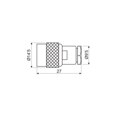 DH CONECTOR TNC MACHO AÉREO