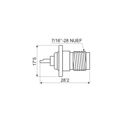 DH CONECTOR TNC HEMBRA SOLDABLE