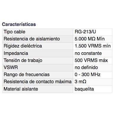 DH CONECTOR UHF MACHO PARA ENGASTAR