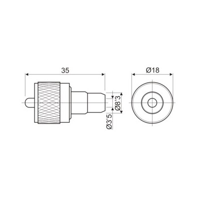 DH ADAPTADOR UHF MACHO A RCA HEMBRA