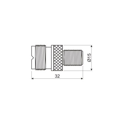 DH ADAPTADOR UHF HEMBRA A F HEMBRA