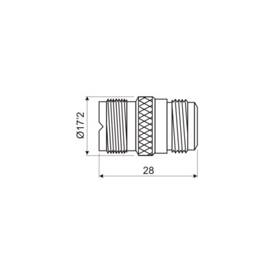 DH ADAPTADOR UHF HEMBRA A N HEMBRA