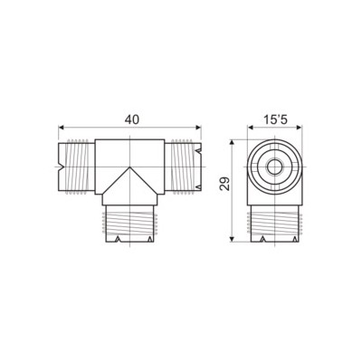 DH ADAPTADOR UHF HEMBRA TRIPLE