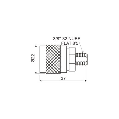 DH CONECTOR TWINAXIAL MACHO CON CABLES